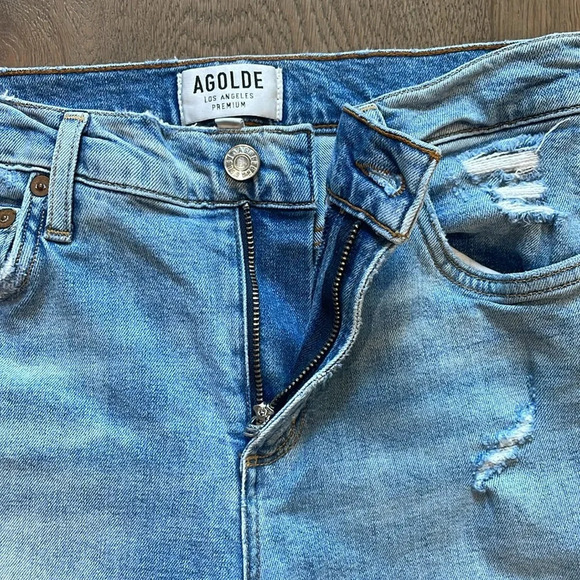 AGOLDE Sophie Mid Rise Ankle Jeans In Playback Size 26 - Picture 12 of 12